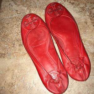 Tori Burch Red Flats
